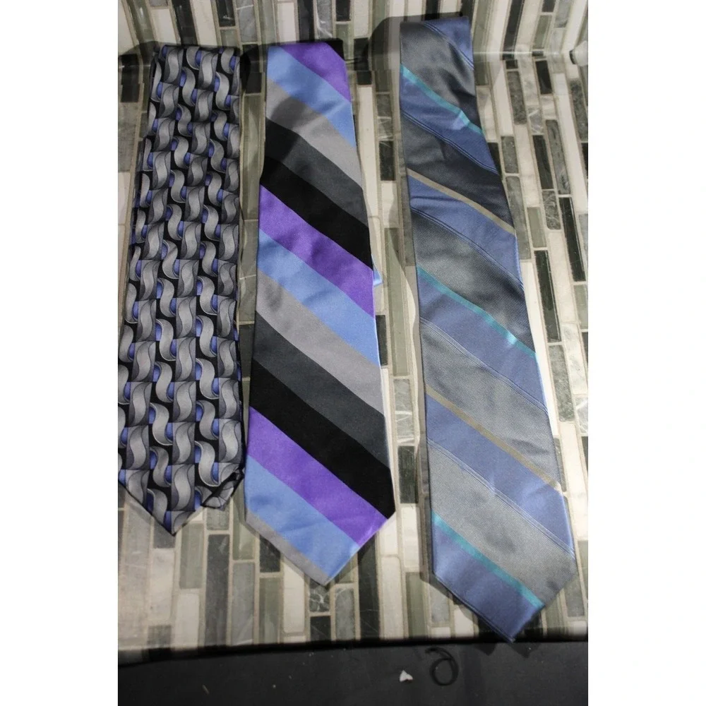 Lot of‎ 3 Designer Silk Ties